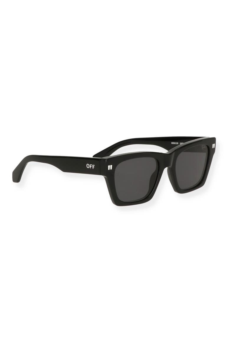 Valdez 53mm Square Sunglasses, Alternate, color, BLACK DARK GREY