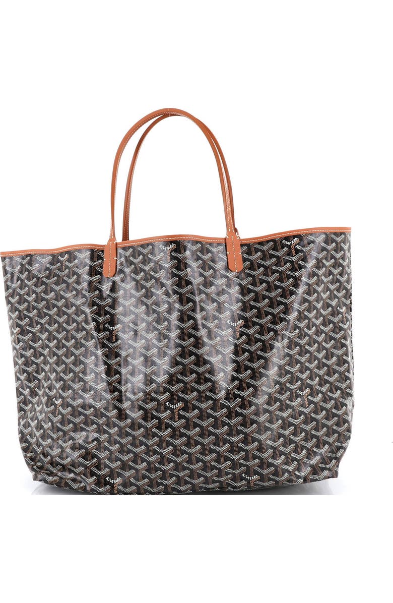 Pre-Owned Goyard Saint Louis Tote Coated Canvas GM, Alternate, color, Brown