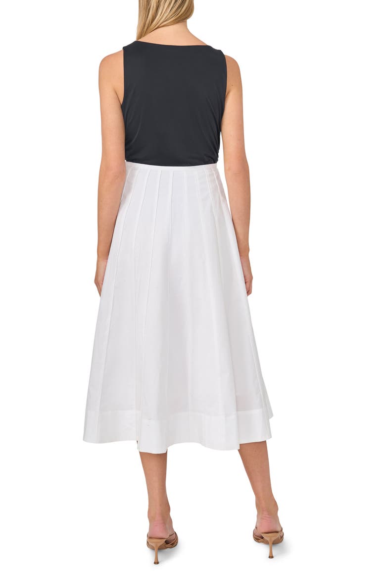 Pintuck Cotton Midi Skirt, Alternate, color, BRIGHT WHITE
