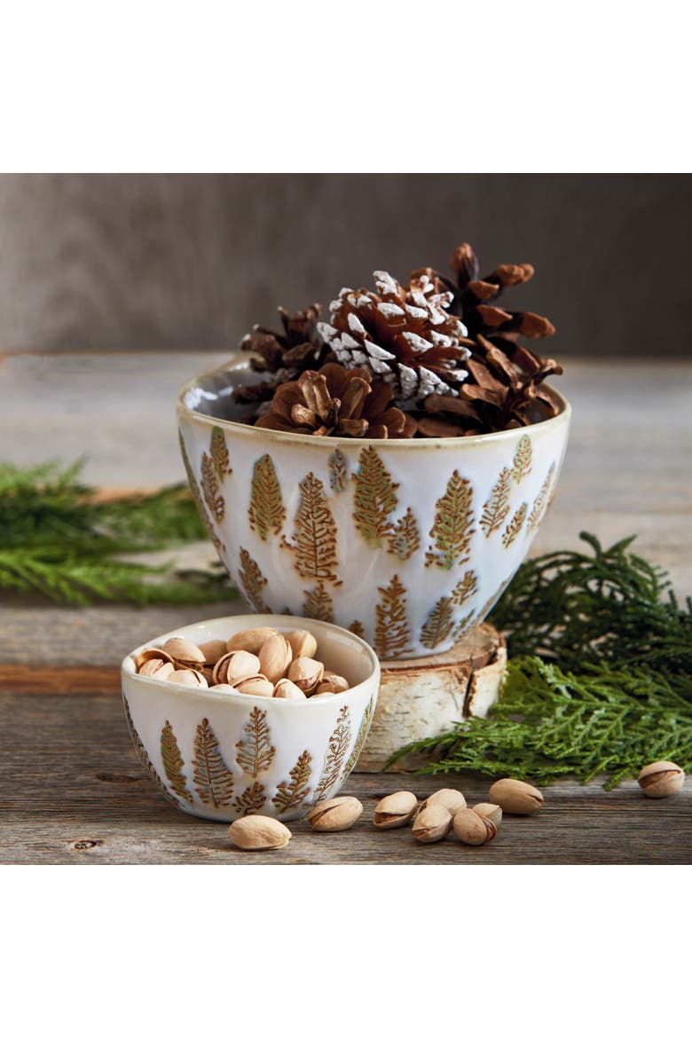 Aspen Multicolor Ceramic Serving Bowl - Perfect for Christmas!, Alternate, color, Multicolored