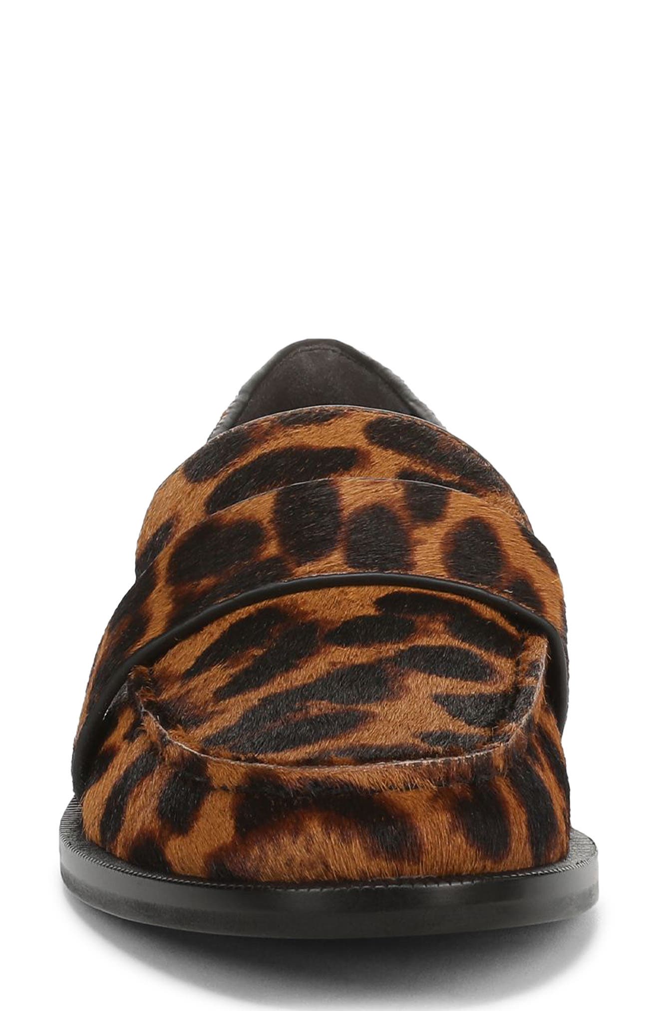 Favorite Daughter Lola Too Genuine Calf Hair Loafer, Alternate, color, Brandy Brown Leopard Print