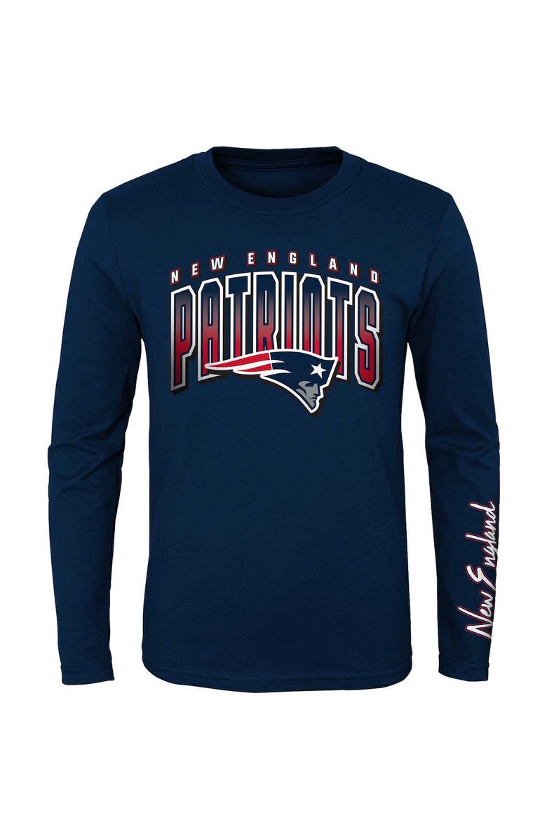 Outerstuff Youth Red/Navy New England Patriots Fan Fave T-Shirt Combo Set, Alternate, color, 