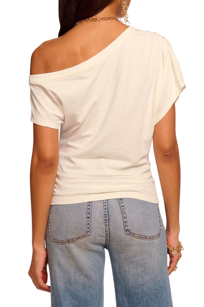 Stella One-Shoulder Top, Alternate, color, WHITE