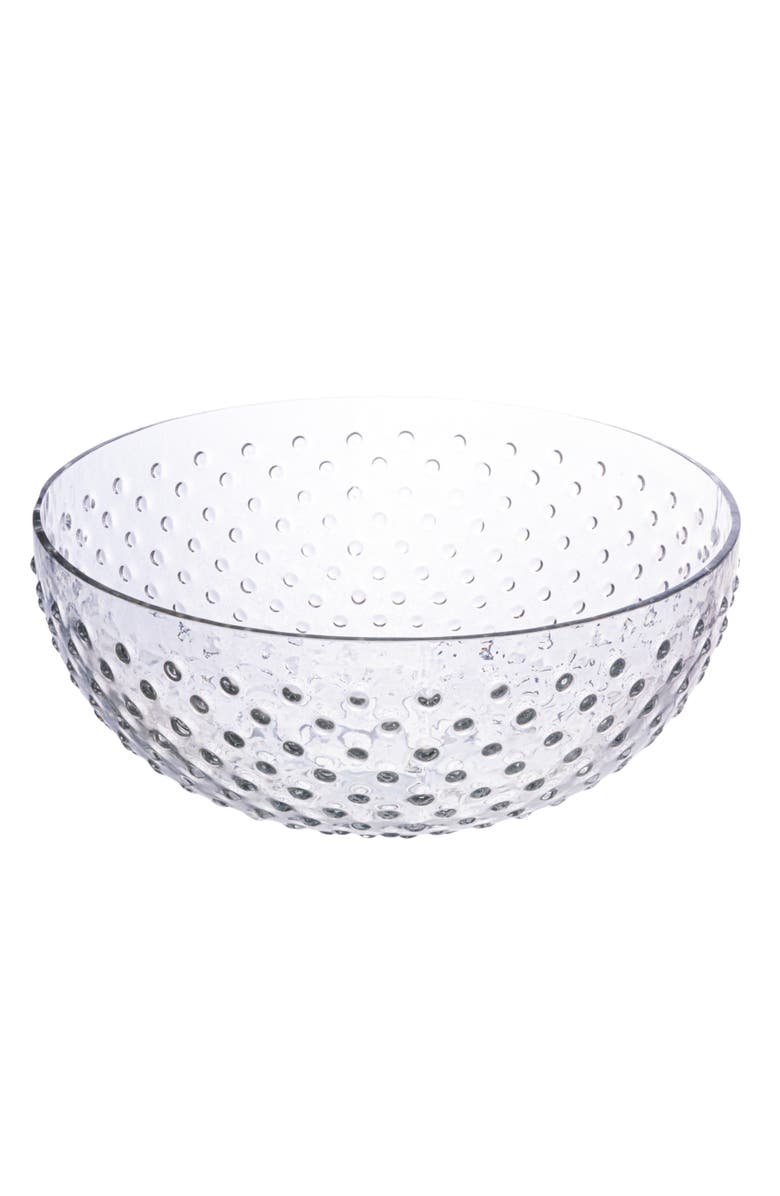 Storied Home Round Glass Hobnail Serving Bowl, Main, color, 