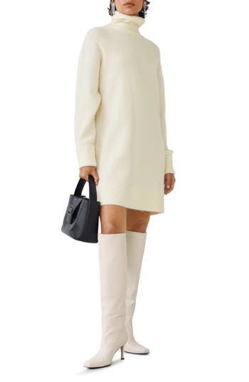 & Other Stories Oversized Turtleneck Sweater In Black