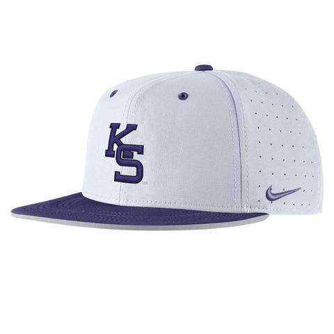 Men's Nike White Kansas State Wildcats 2025 On-Field True Performance Baseball Fitted Hat