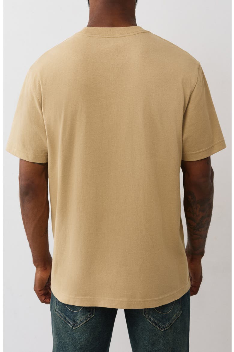 Heavy Logo Cotton T-Shirt, Alternate, color, TRAVERTINE