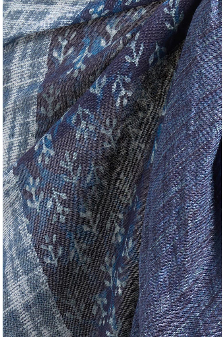 Sun Valley Patchwork Pareo, Alternate, color, INDIGO