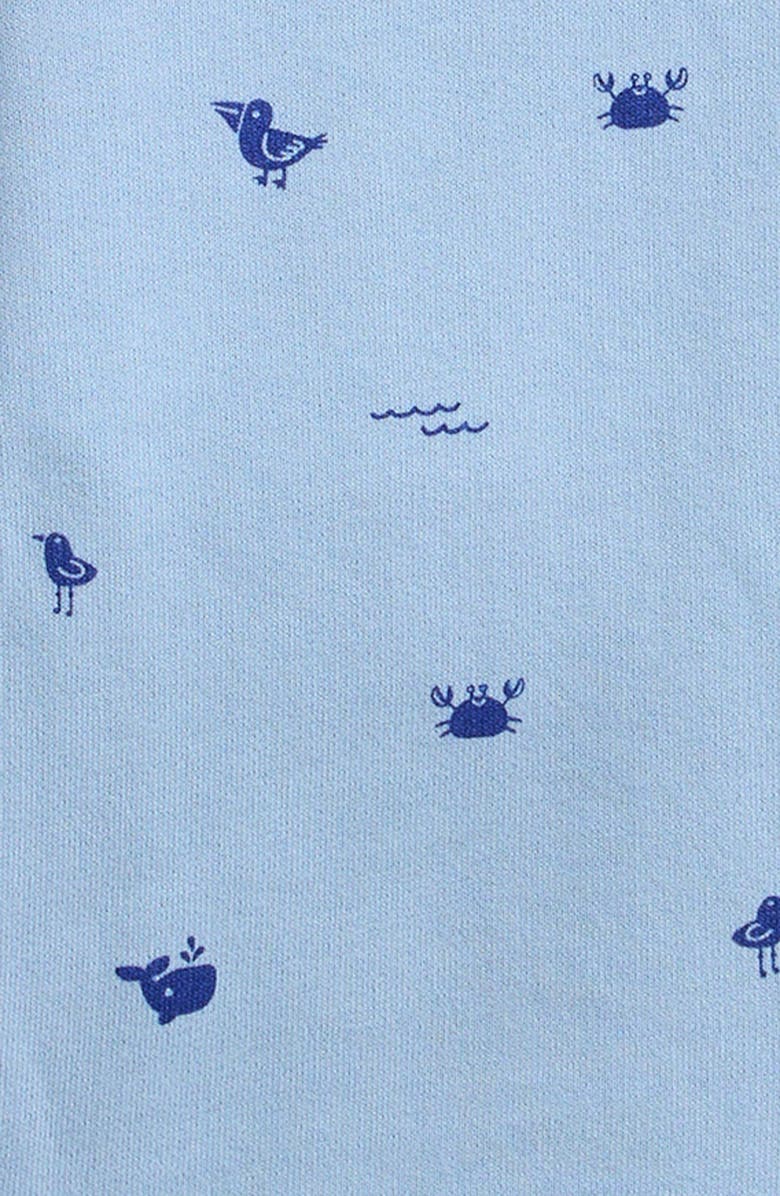 NEXT Kids' Seaside Print Cotton Zip-Up Hoodie, Alternate, color,