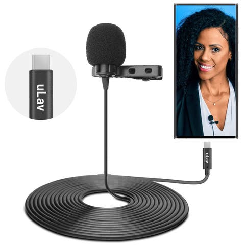 uLav - Wired Omnidirectional USB-C Lavalier Clip On Microphone