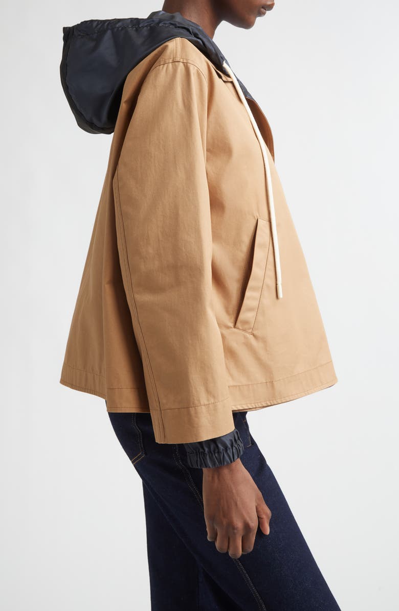 Herno Techno Hooded Reversible Jacket, Alternate, color, 2192 Camel To Navy