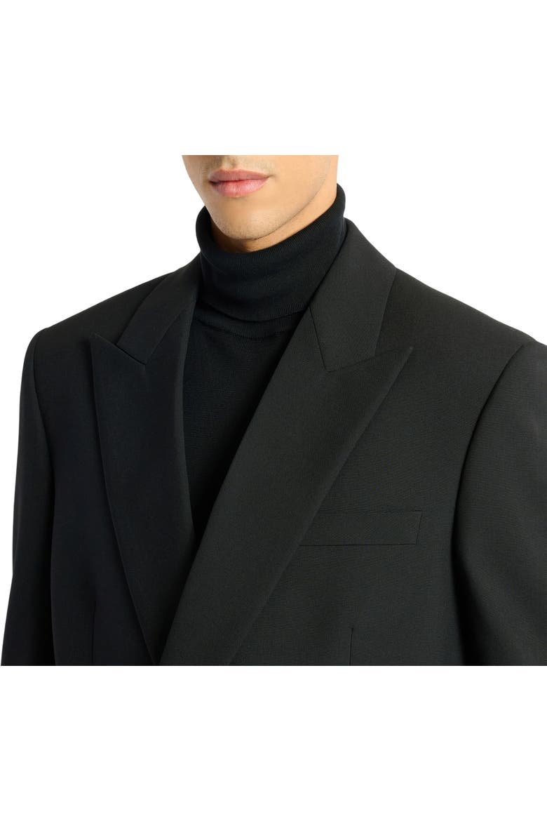 Wool 2-button jacket, Alternate, color, black