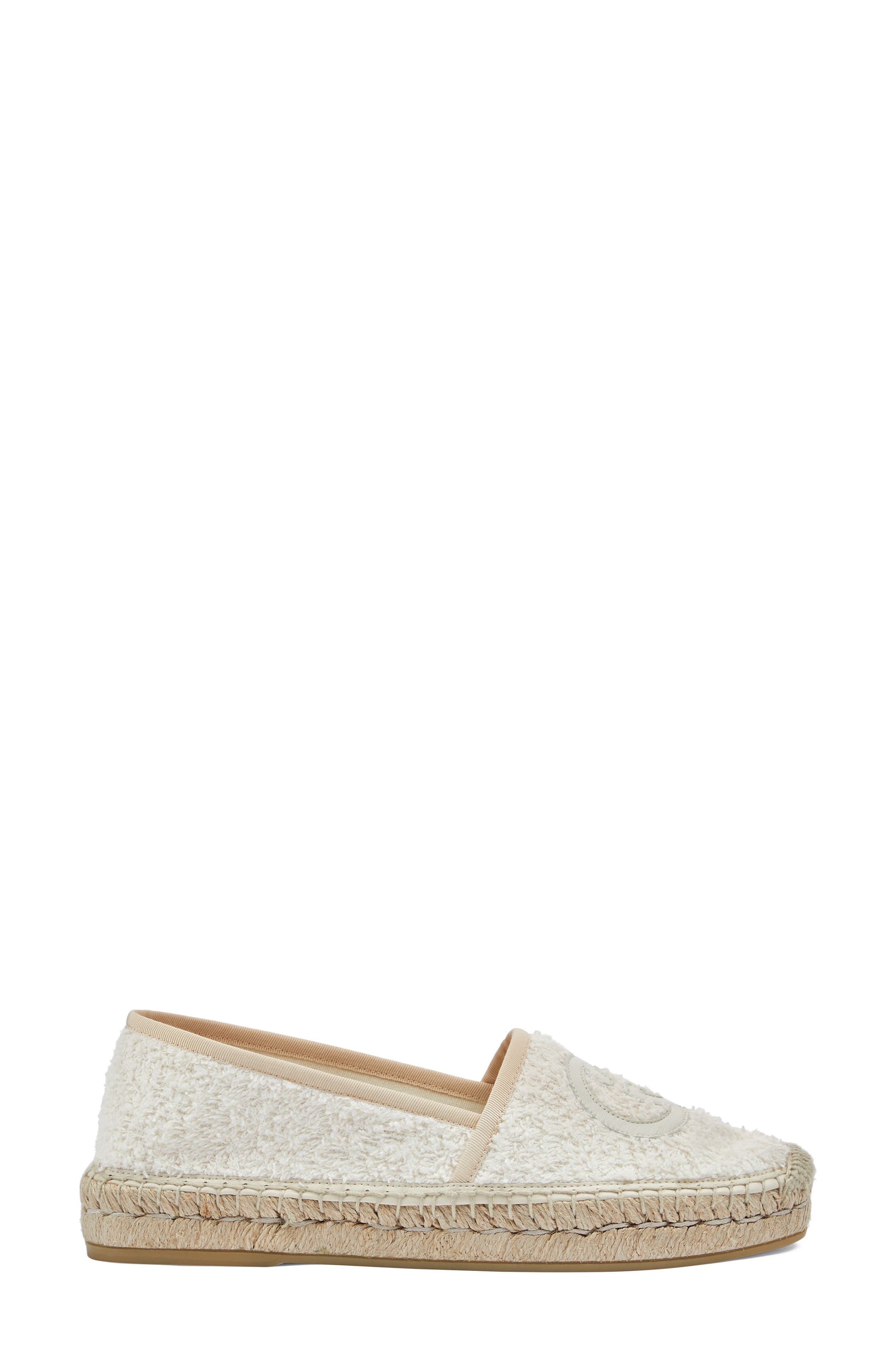 Pilar Espadrille Flat, Alternate, color, IVORY