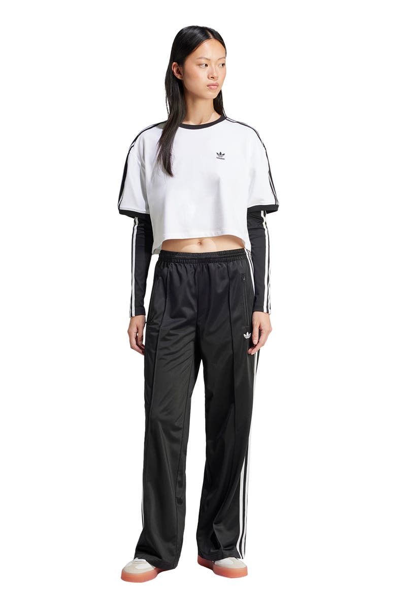 adidas Originals Adicolor Classic Firebird Loose Fit Recycled Polyester Track Pants, Alternate, color, Black