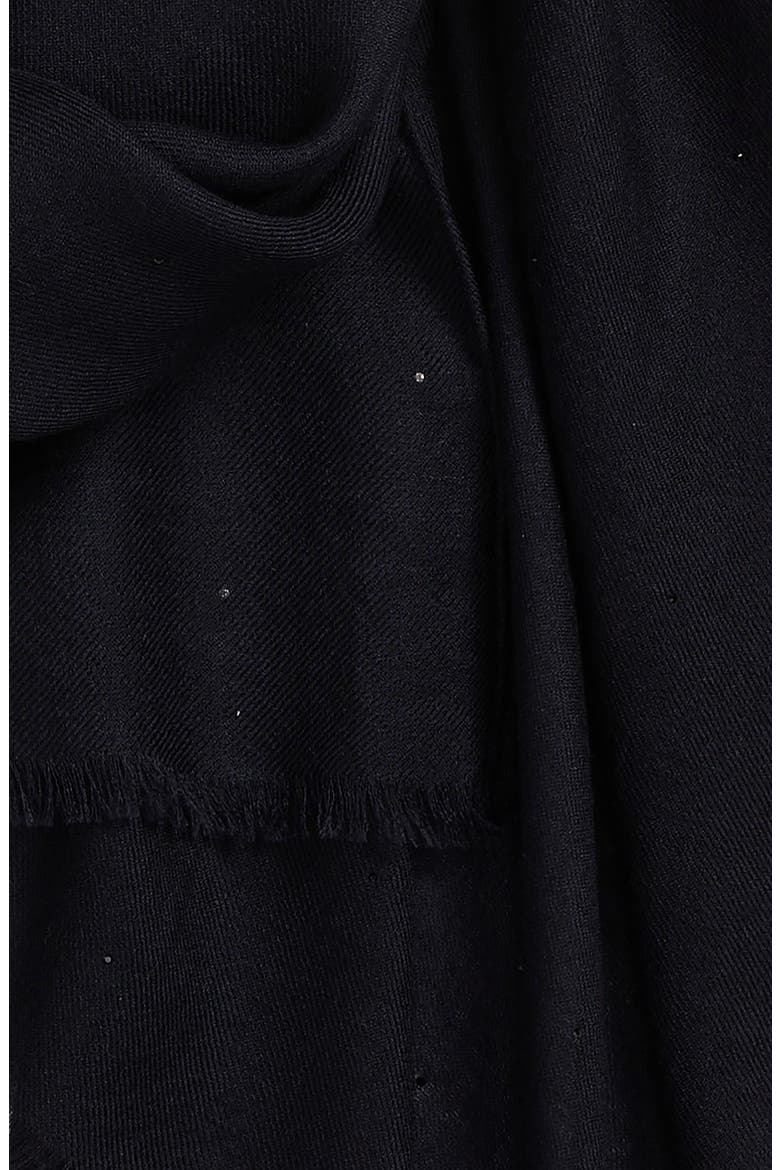 Crystal Embellished Cashmere & Silk Scarf, Alternate, color, 279 NAVY