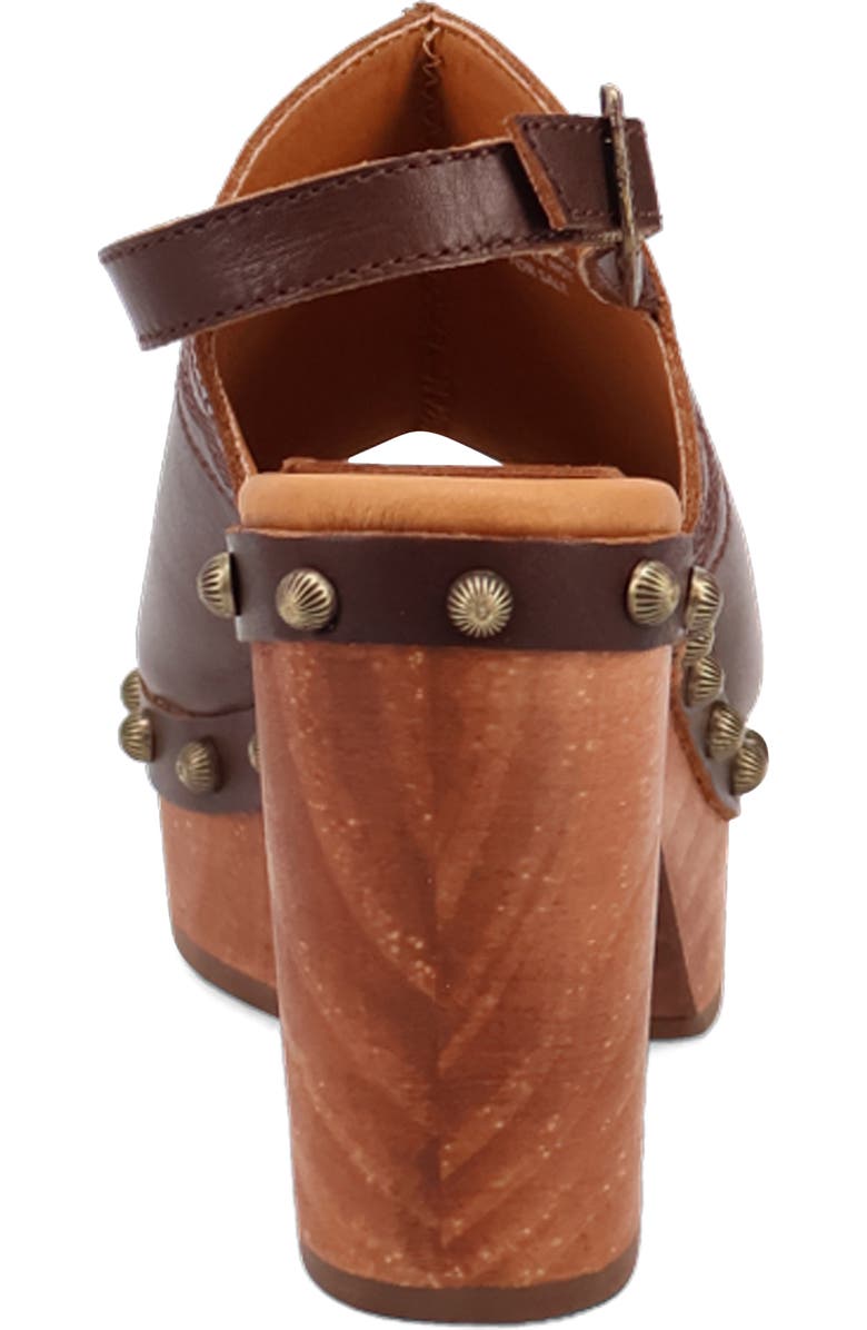 Dingo Clover Slingback Platform Sandal, Alternate, color, Brown