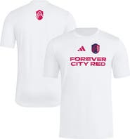 adidas Men's adidas  White St. Louis City SC 2025 Jersey Hook AEROREADY T-Shirt