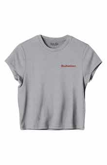 Budweiser Graphic Cropped T-shirt
