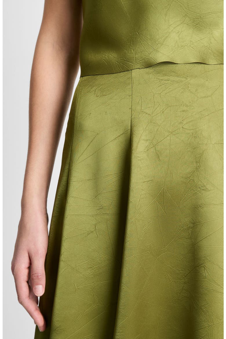 Detachable Strap Crop Satin Top, Alternate, color, HERBARIA
