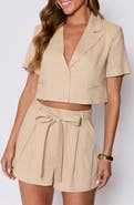 VICI Collection Modern Muse Crop Short Sleeve Jacket