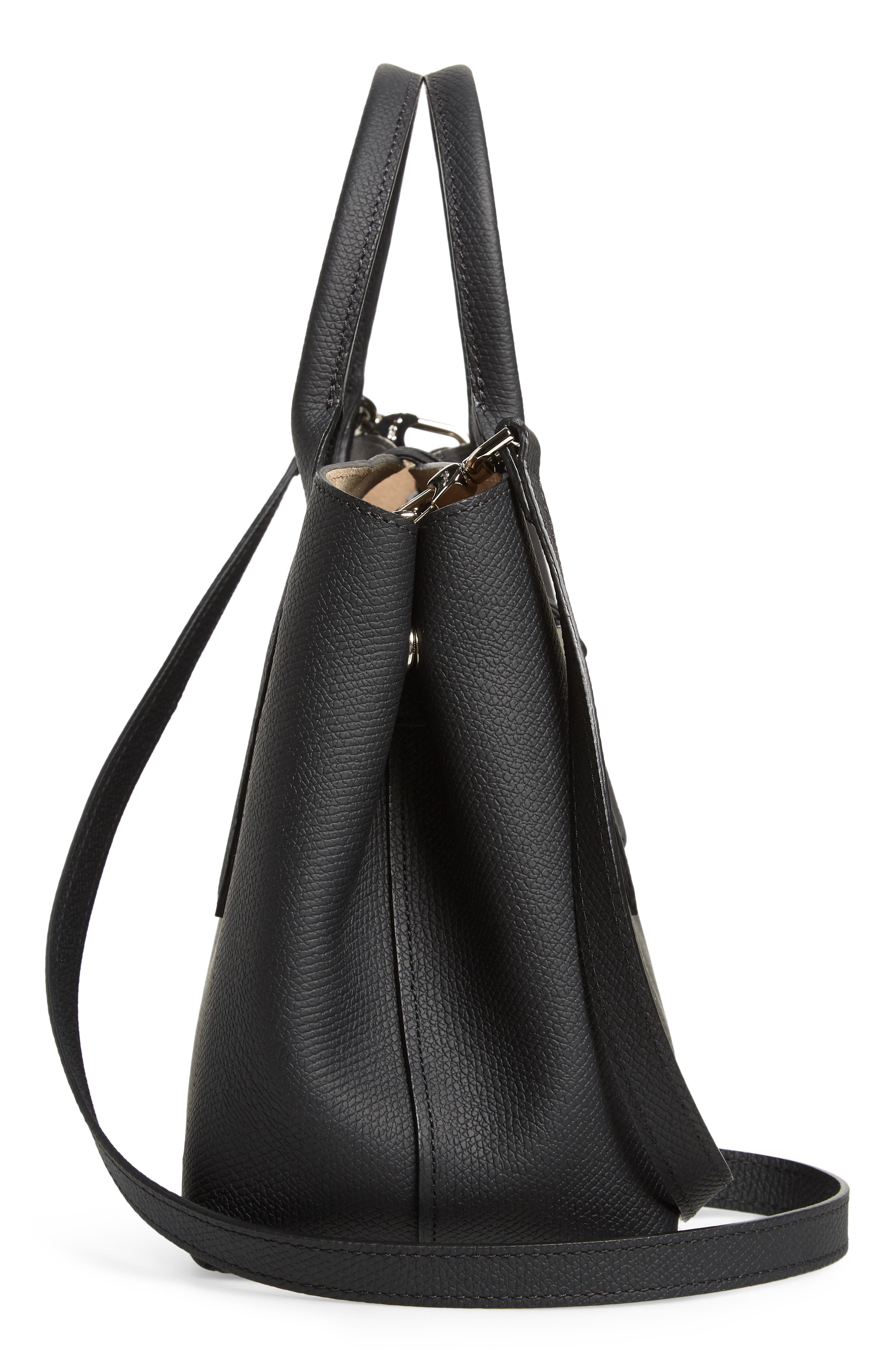 Longchamp Medium Roseau Leather Tote, Alternate, color, 