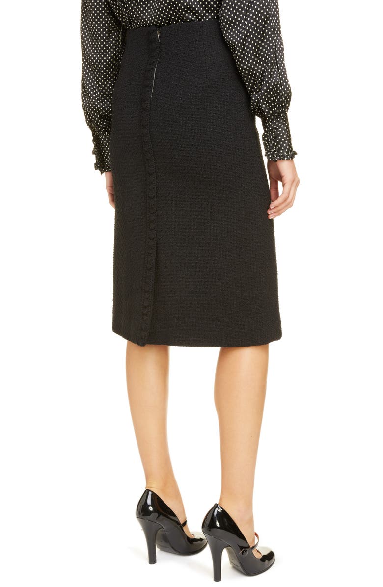 Runway Marc Jacobs Crochet Trim Wool Blend Tweed Skirt, Alternate, color, 