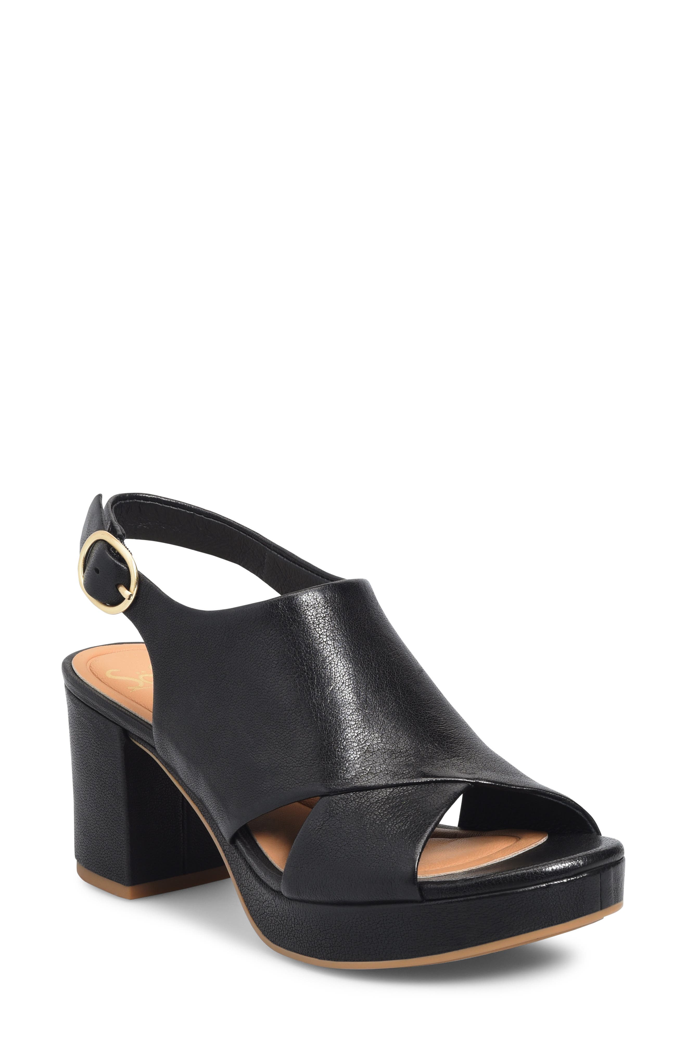 comfortable leather heels
