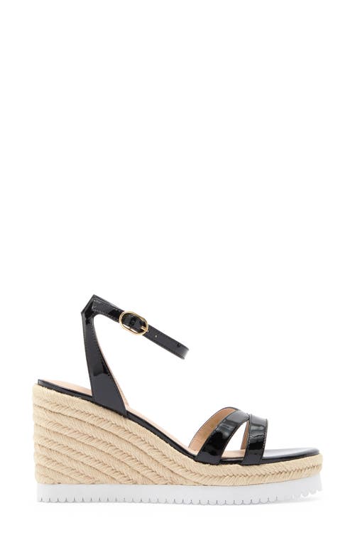 Stuart Weitzman Catlina Espadrille Wedge Sandal In Black