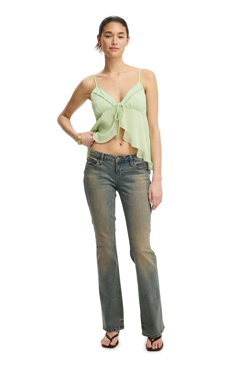 Cotton On Women's Cleo Asymmetric Cami, Alternate, color, Matcha Whip