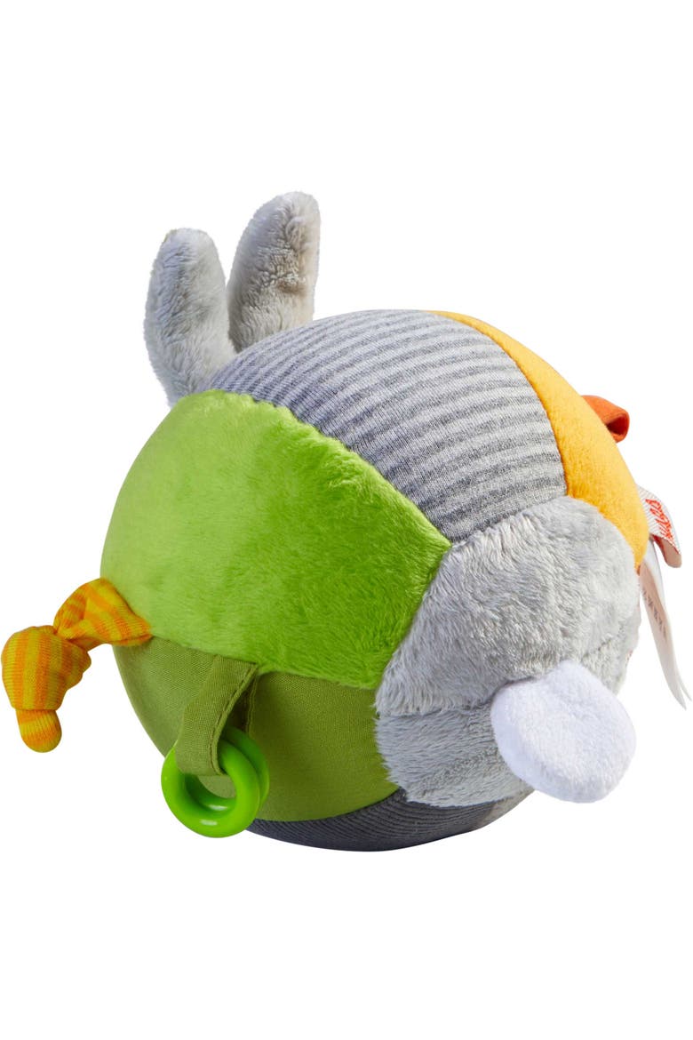 Bunny Baby Ball Toy with Crinkle Ears and Rattle Rings, Alternate, color, Multi