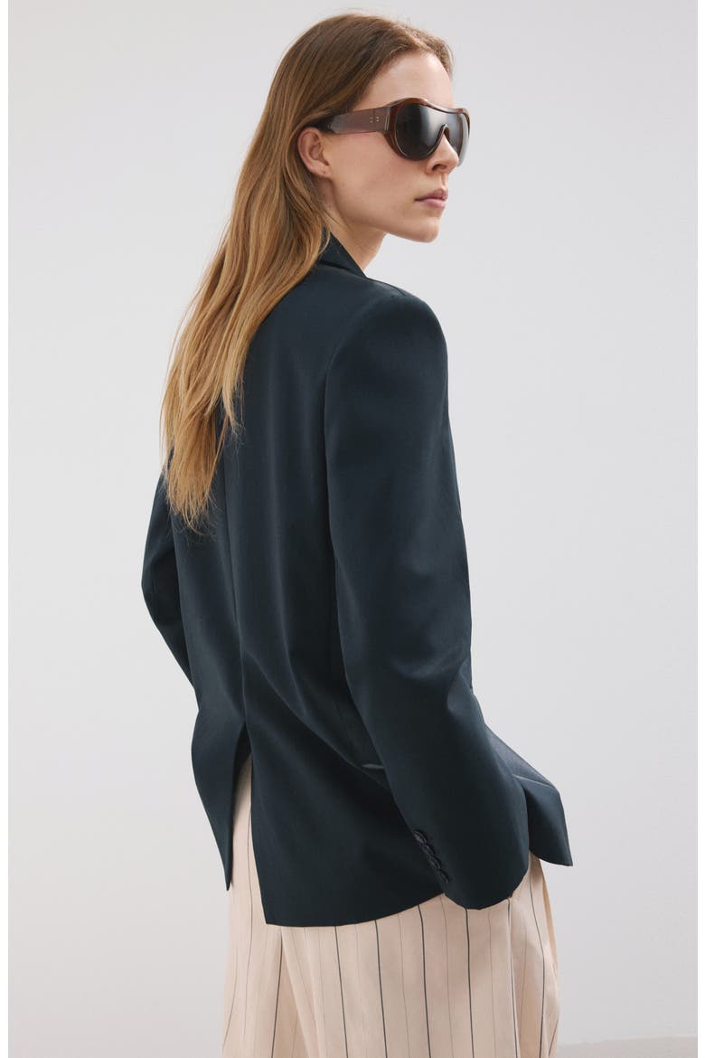 Notch Lapel Blazer, Alternate, color, NAVY
