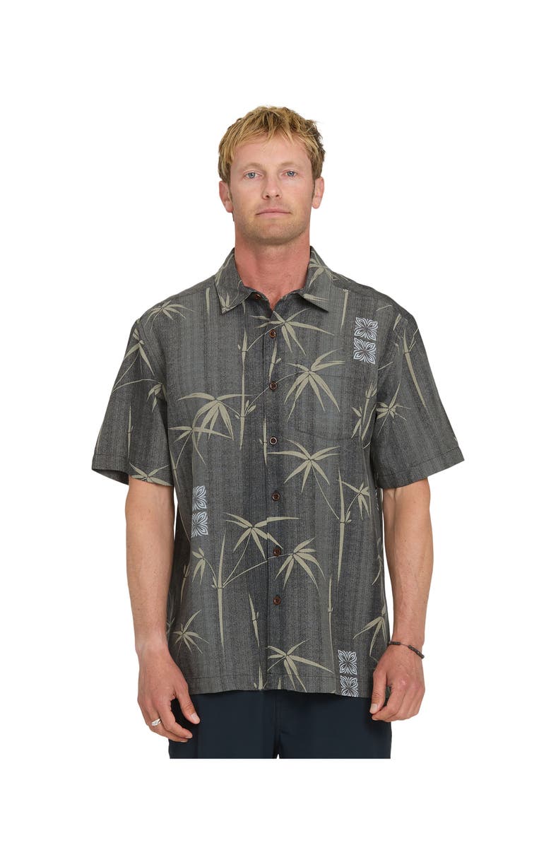 Quiksilver Waterman Bamb Bay WM SS Short Sleeve Shirt, Alternate, color, Phantom