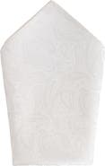 Trafalgar Banbury Tone on Tone Paisley 12 Inch Silk Pocket Square