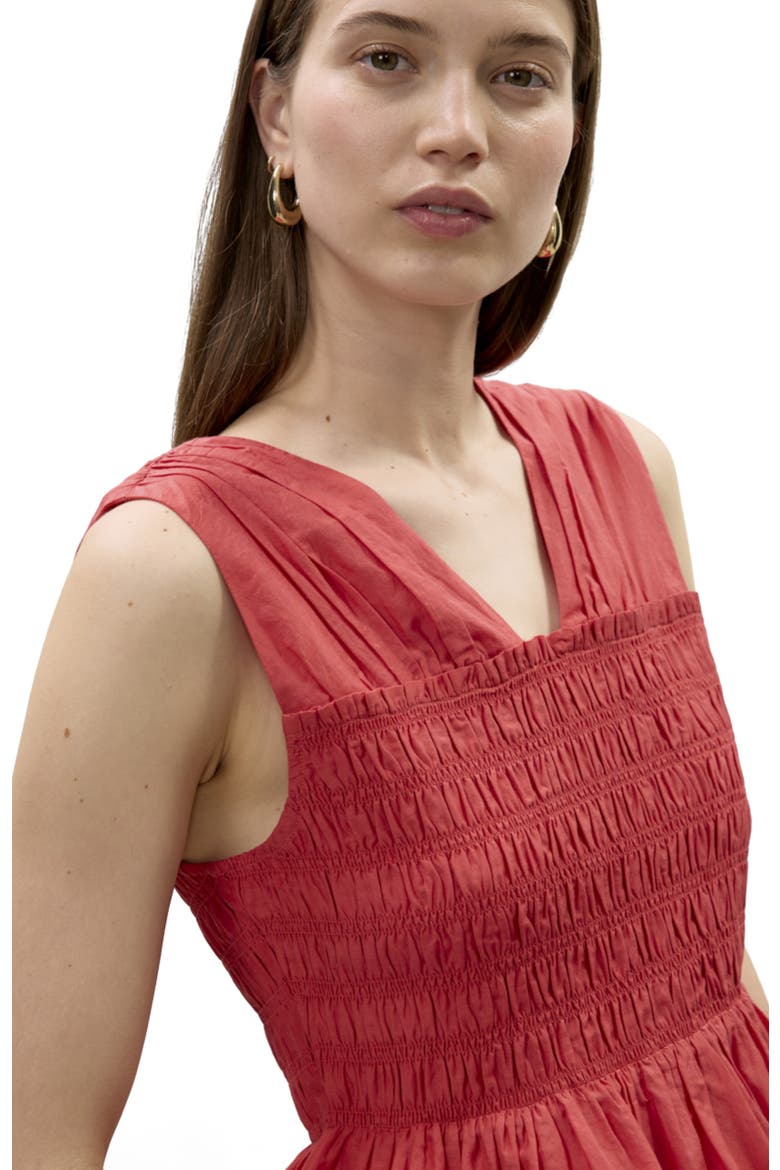 Merrick Silk Cotton Top, Alternate, color, Scarlet