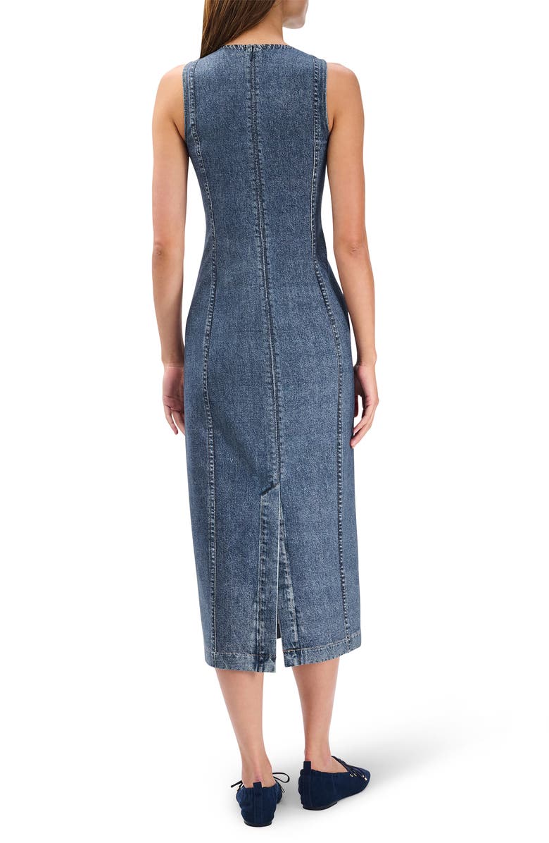 rag & bone Miramar Olivia Sleeveless Ponte Midi Dress, Alternate, color, 