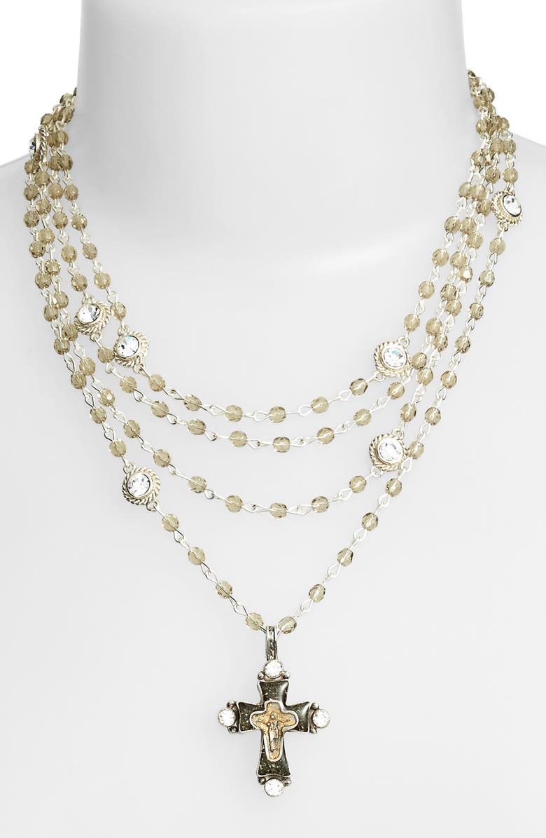 Virgins Saints & Angels 'Magdalena Cross' Necklace, Alternate, color,