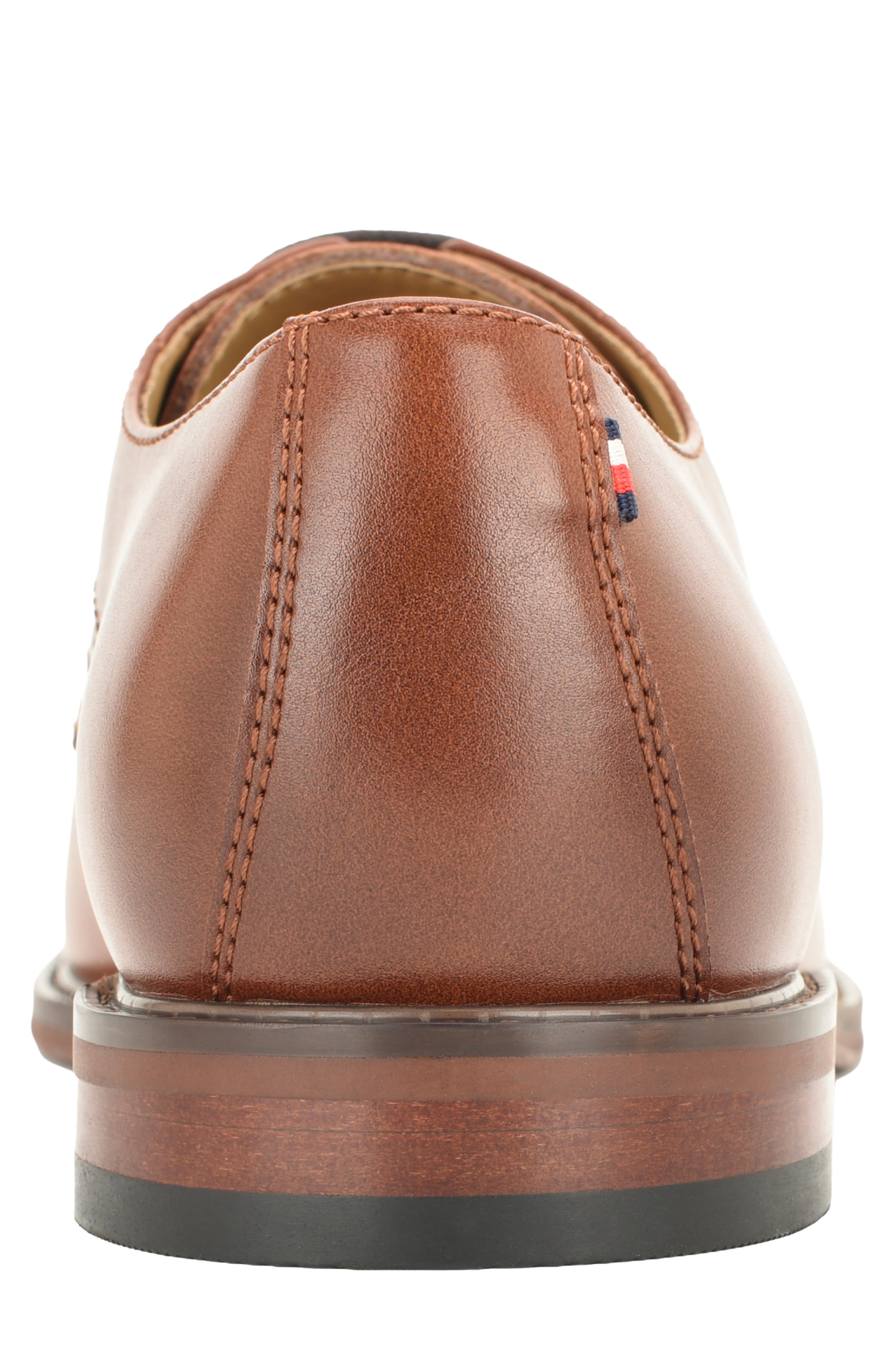 Culker Faux Leather Plain Toe Derby, Alternate, color, MEDIUM BROWN