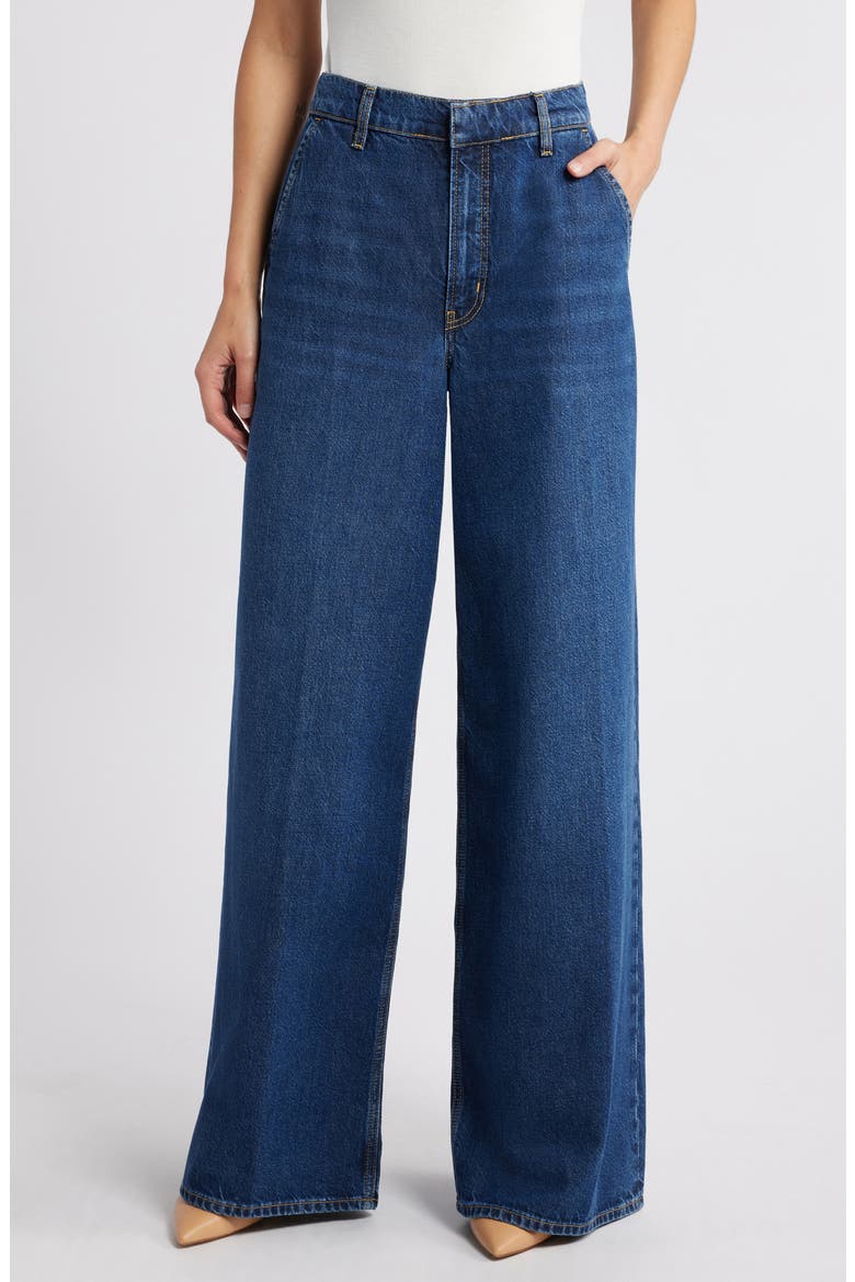 The High Waist Wide Leg Trouser Jeans, Main, color, BLINDSPOT