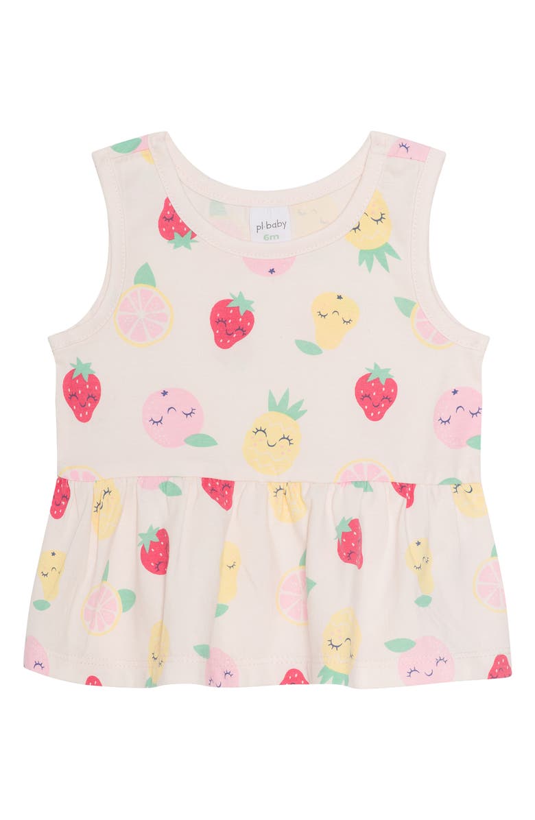 PL Baby by Petit Lem 5-Piece Strawberry Short Set, Alternate, color, Strawberry