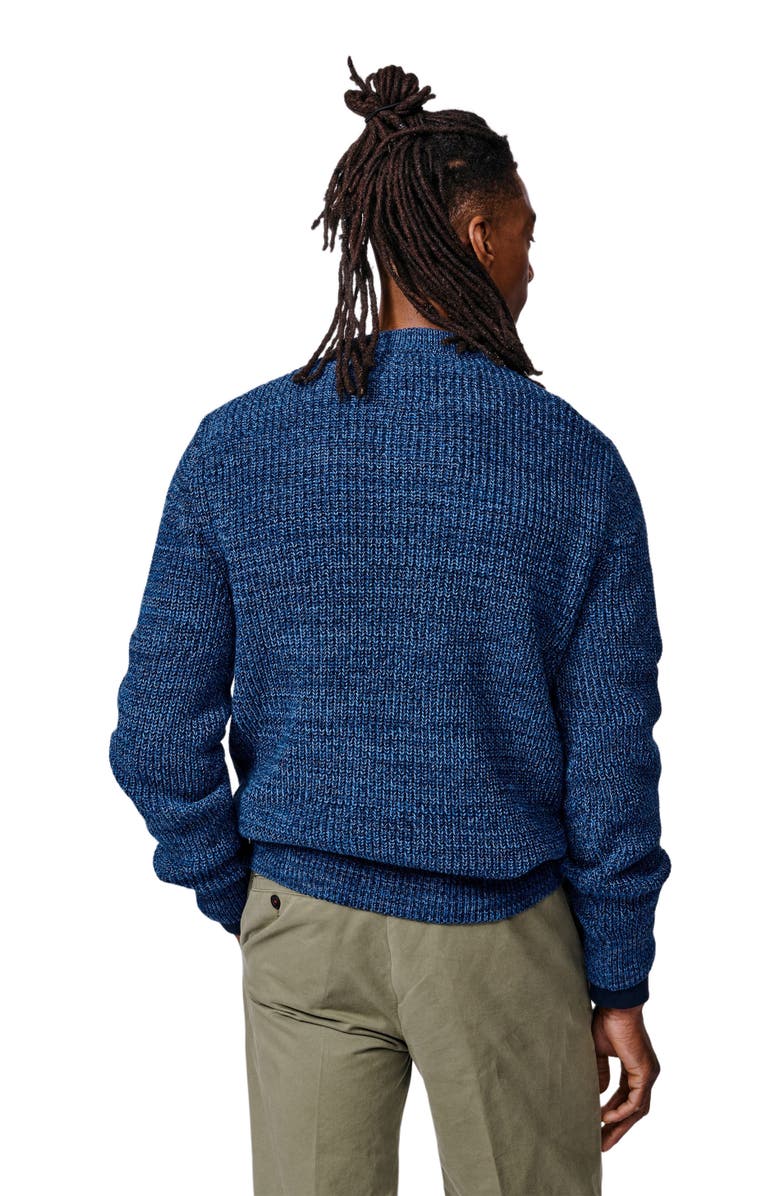 Aubin Martin Ribbed Crew Neck Sweater, Alternate, color, Blue Twist