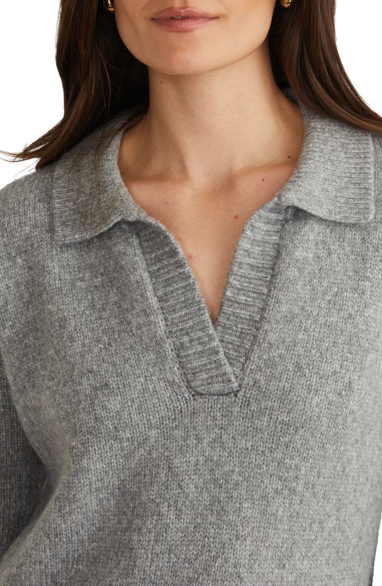 525 Raya Long Sleeve Polo Sweater Dress, Alternate, color, 