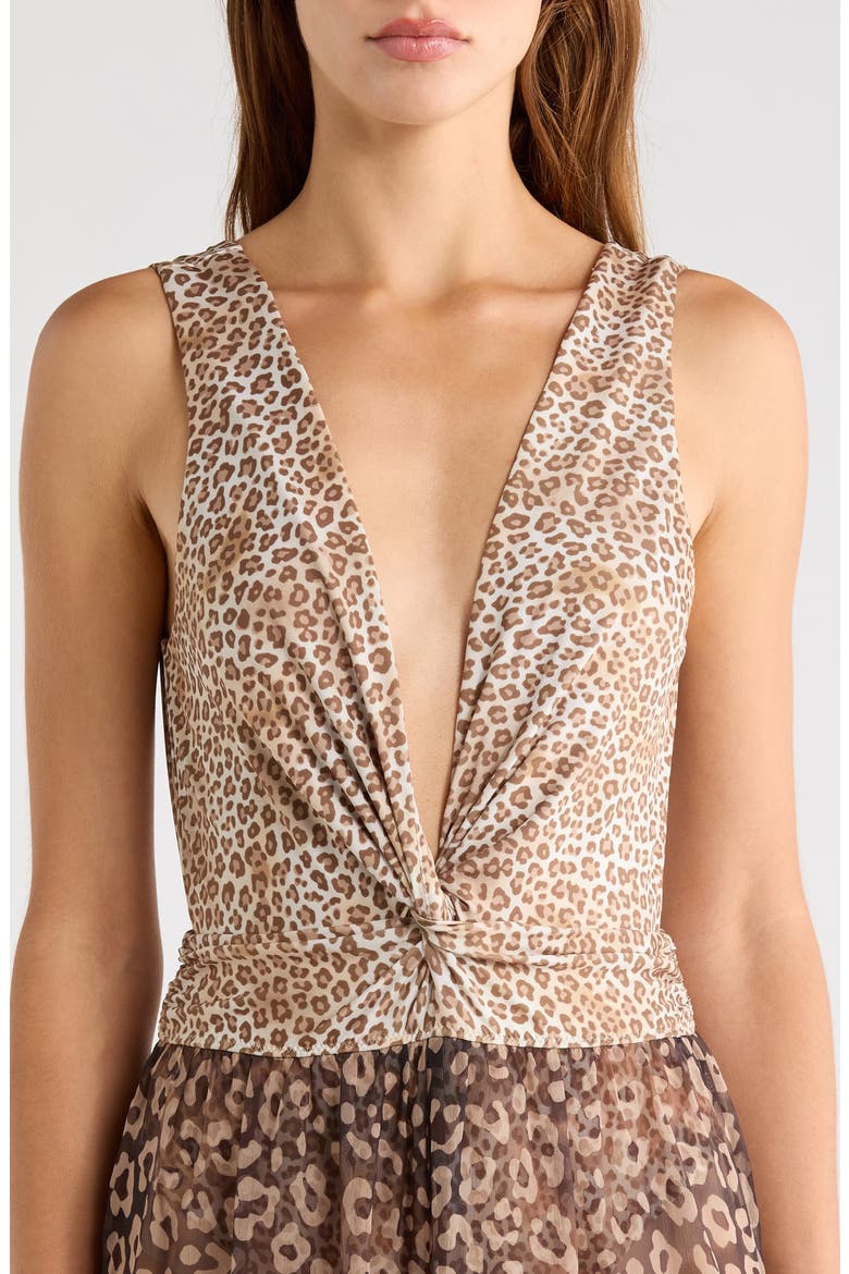 Kensley Cover-Up Jumpsuit, Alternate, color, DARK LEOPARD