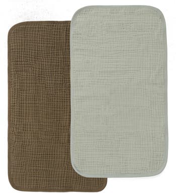 2-Pack Organic Cotton Muslin Burp Cloths
