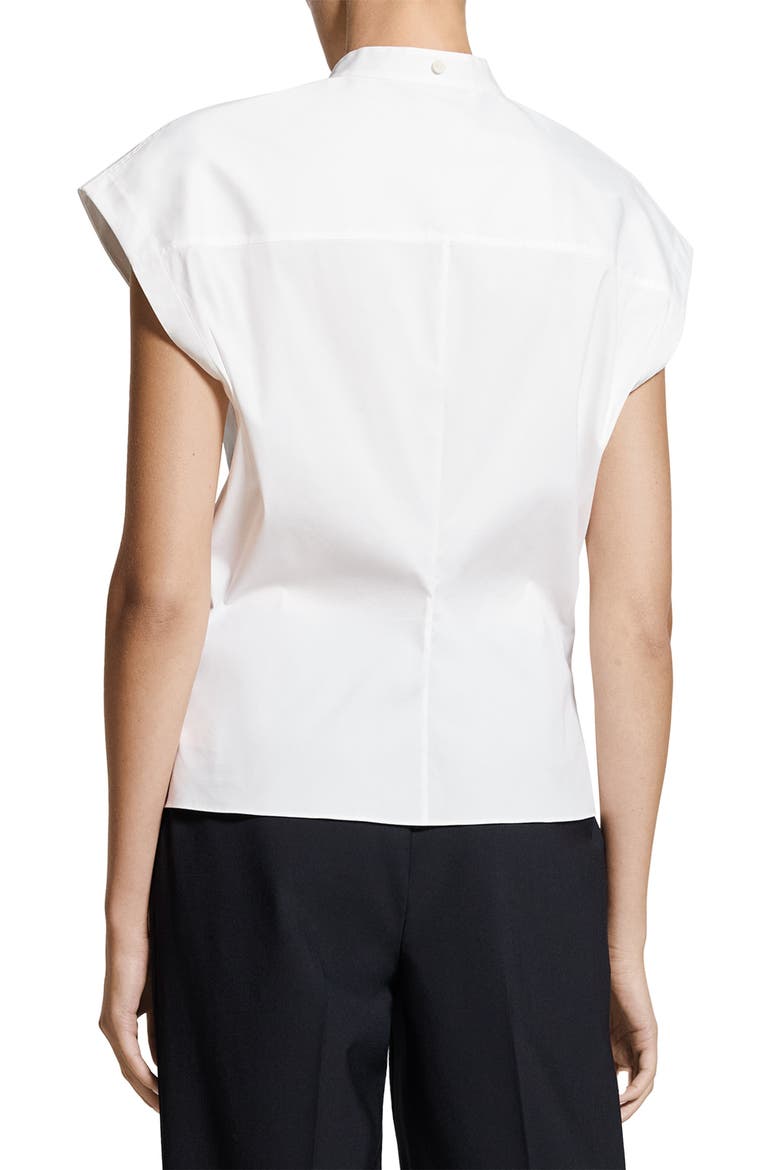 Good Sleeveless Button-Up Shirt, Alternate, color, WHITE