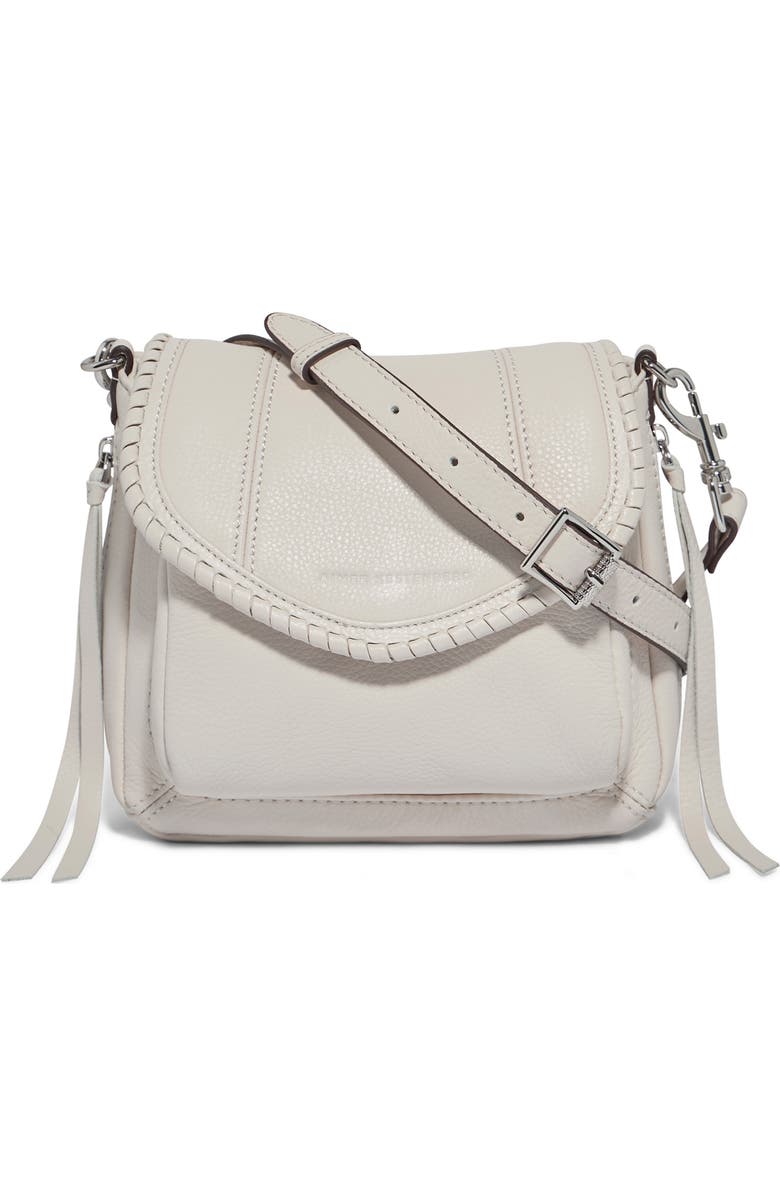 AIMEE Mini All For Love Convertible Leather Crossbody Bag, Main, color, Chalk