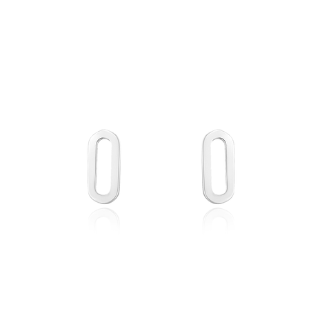 Single Paperclip Stud Earrings
