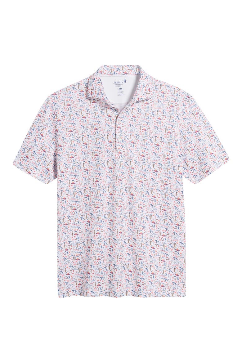 The Great Lakes Icon Print PREP-FORMANCE Polo, Alternate, color, WHITE MULTI