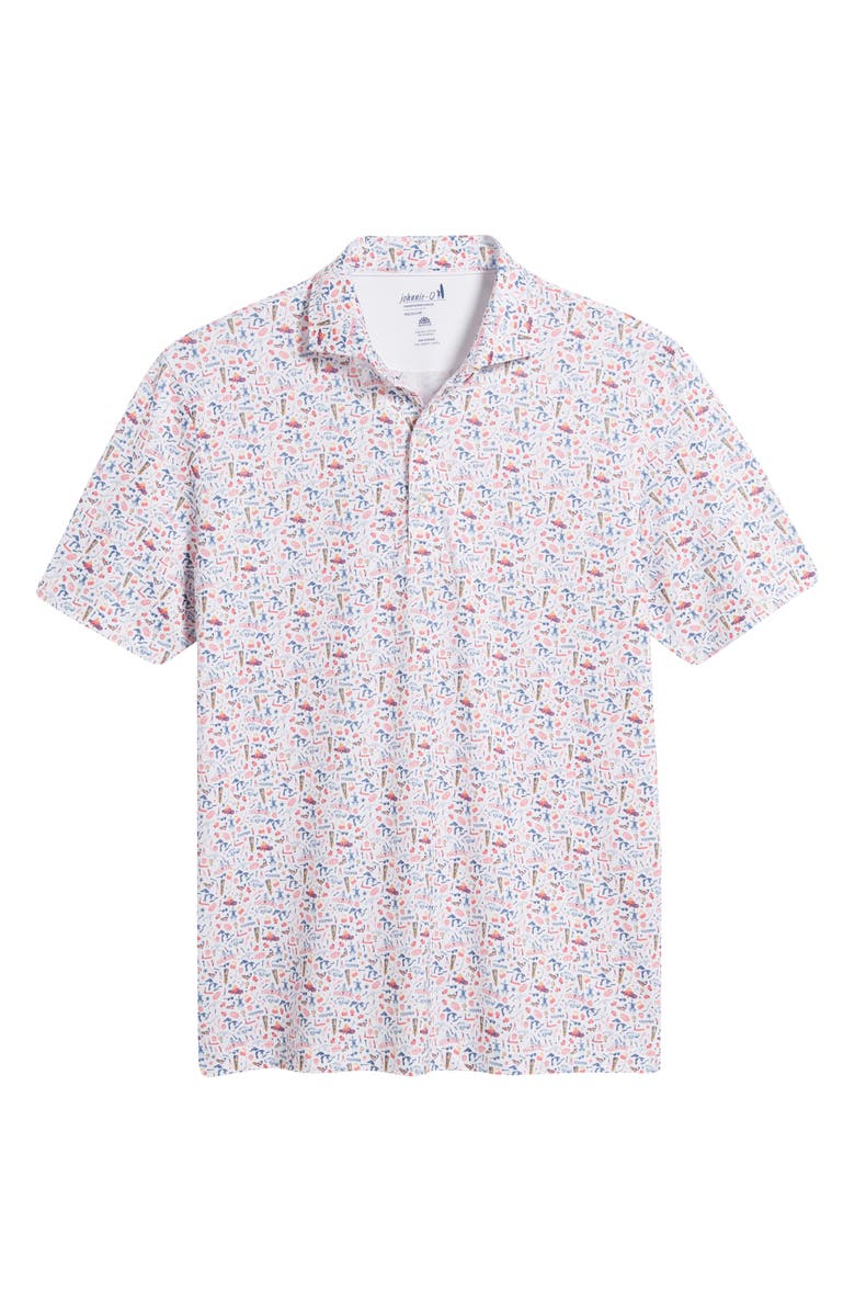 johnnie-O The Great Lakes Icon Print PREP-FORMANCE Polo, Alternate, color, 