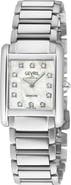 GEVRIL Regina Diamond Dial Bracelet Watch, 24mm x 32mm
