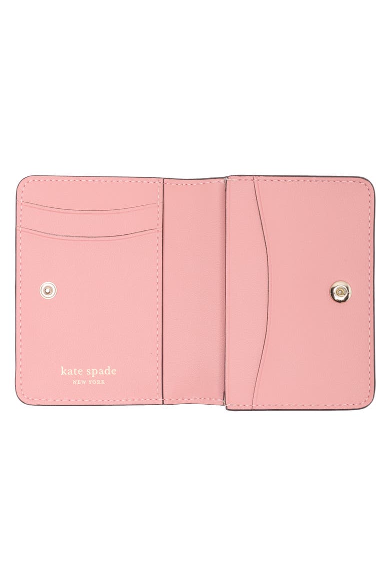 ava colorblock pebble leather bifold card case, Alternate, color, EARTHENWARE MULTI